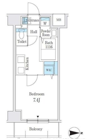 プレイズシード名古屋亀島の物件間取画像